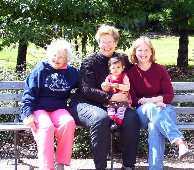 Four generations of women