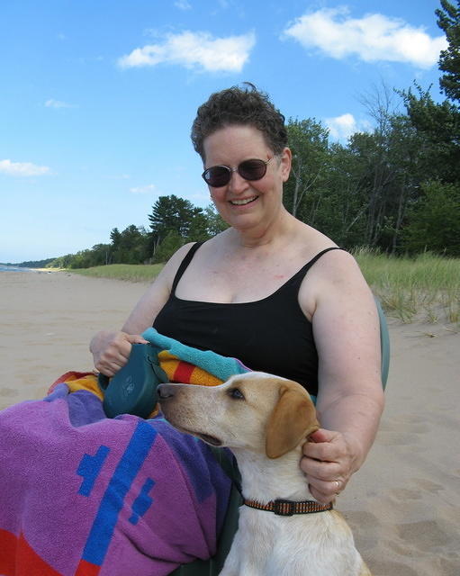 On the beach