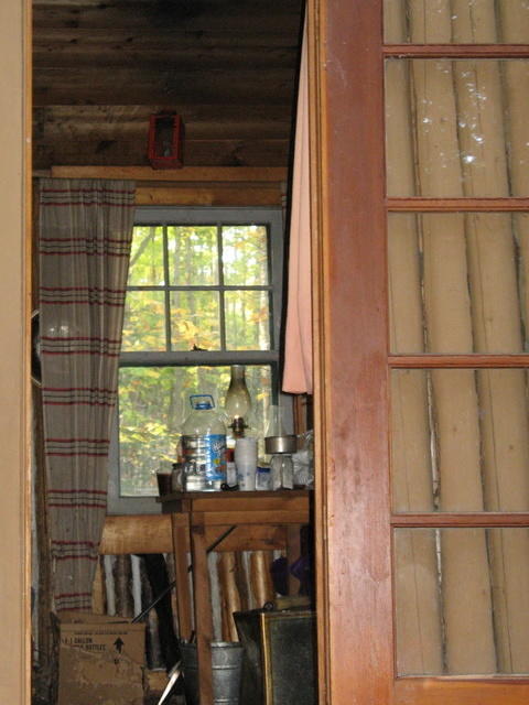 Looking through the cabin