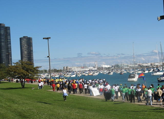 Saturday morning was the AIDS Walk & Run