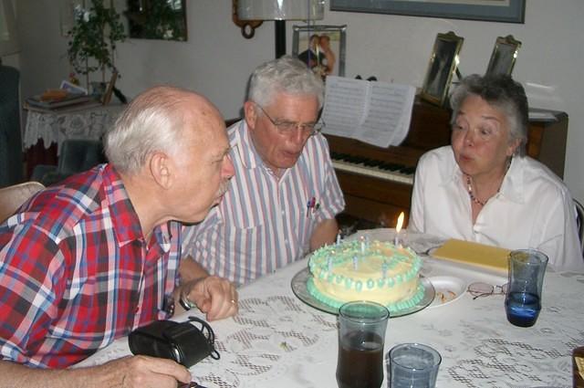 dave, joe, jo blowing candles