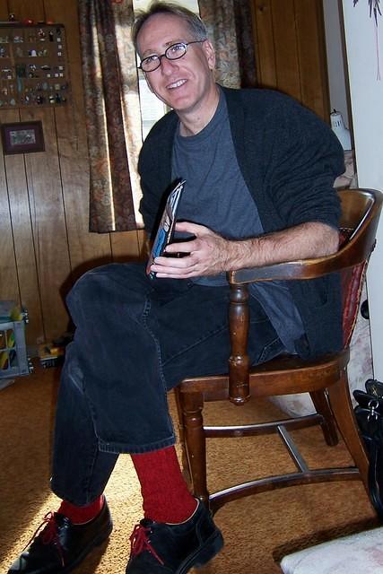 steve with red socks