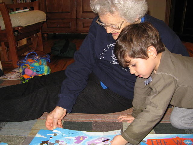 Jigsaw with great-grandma