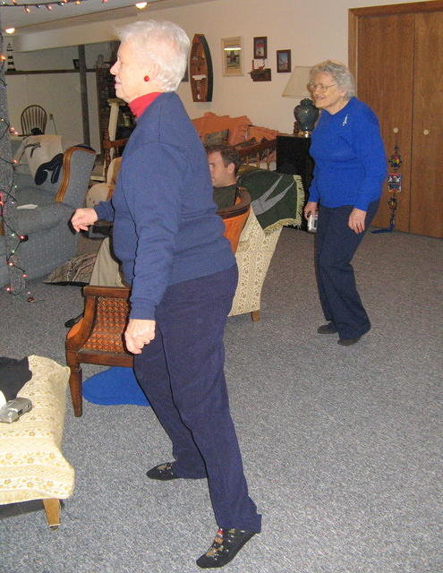 Sisters dancing