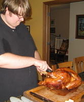 Carving the bird