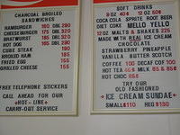 Menu at Mickey Lou's