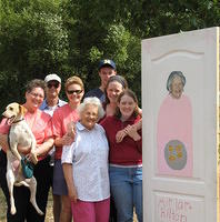 A bunch of family plus an exposed dog