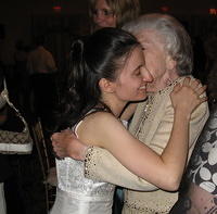 The bride and her grandmother