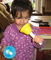 Wrenna with handbells