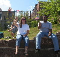 Tracy Pennell and her husband