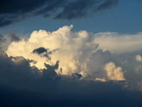 Cloud and light close-up