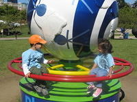 A merry-go-round globe