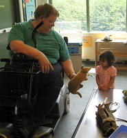 Bill and Wrenna with armadillo