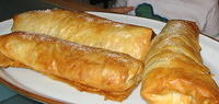 Three apple strudels