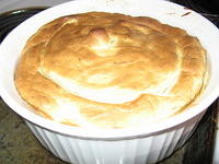 Rhubarb souffle