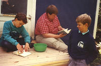 cabin porch with jeff elem